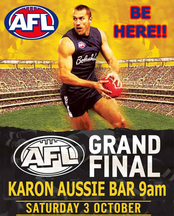 AFL Grand Final Live at Karon Aussie Bar AFL Grand Final Live at Karon Aussie Bar